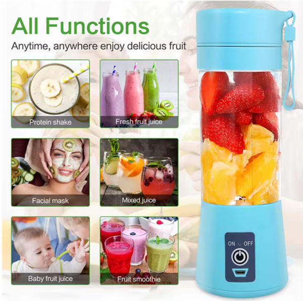 Blender Portable Rechargeable – Préparez vos jus frais partout !