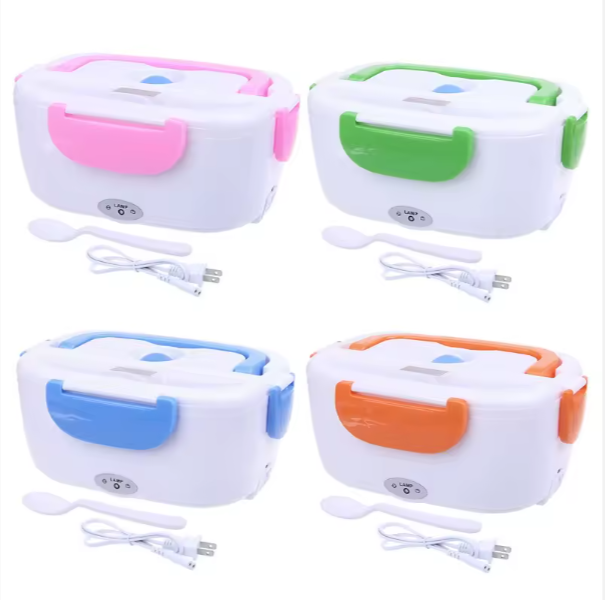 Lunch Box Chauffante Électrique – Boîte Repas Portable Anti-Fuite, Chauffe Automatiquement vos Repas Partout !